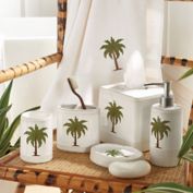 Palm Bath Accessory Collection in Green