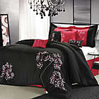 Alternate image 0 for Chic Home Sakura 12-Piece King Comforter Set in Black