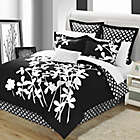 Alternate image 1 for Chic Home Sire 11-Piece Reversible Queen Comforter Set in Black