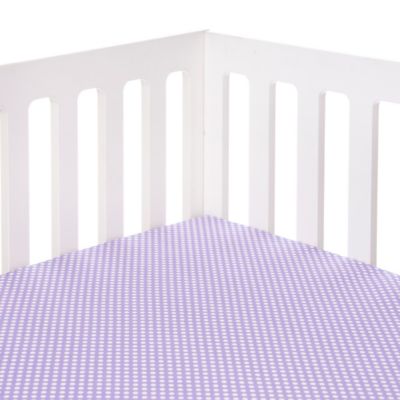 purple fitted crib sheet