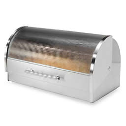 Oggi™ Stainless Steel Glass Roll Top Bread Box