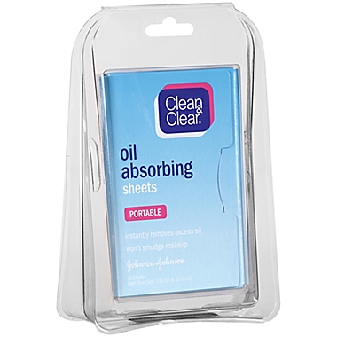 Johnson & Johnson&reg; Clean and Clear&reg; 50-Count Oil Absorbing Sheets. View a larger version of this product image.