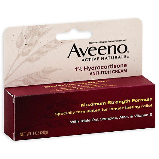 Alternate image 1 for Aveeno® 1 oz. 1% Hydrocortisone Anti-Itch Cream Maximum Strength