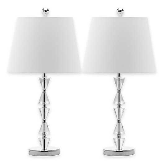 Safavieh Deco Prisms Crystal Table, Tapered Crystal Table Lamp