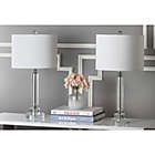 Alternate image 3 for Safavieh Deco Column Crystal Table Lamps with Linen Drum Shades (Set of 2)