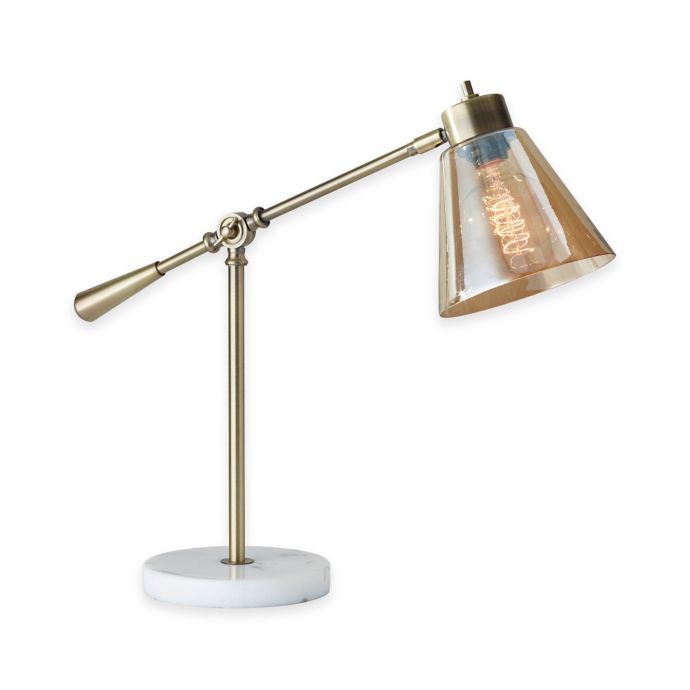 Adesso Sienna Desk Lamp In Antique Brass Bed Bath Beyond