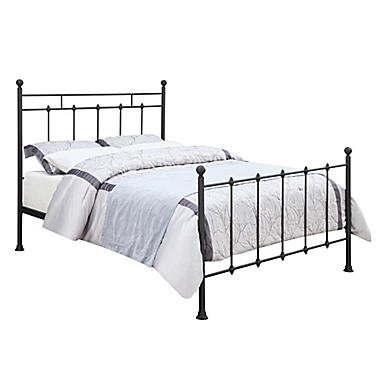 Pulaski Shaker Metal Queen All-N-One Bed in Black. View a larger version of this product image.