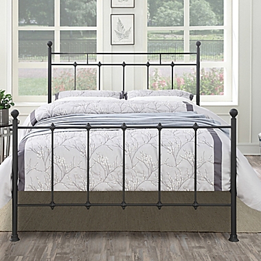 Pulaski Shaker Metal Queen All-N-One Bed in Black. View a larger version of this product image.