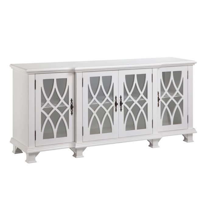 Stein World Anastasia Four Door Sideboard In White Bed Bath Beyond