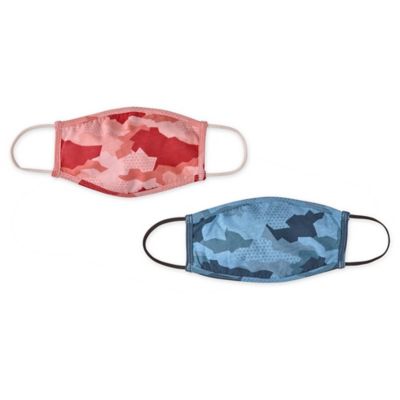 London Luxury&reg; 2-Pack Kids&#39; Fabric Face Masks in Camo Collection