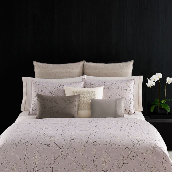 Vera Wang Winter Blossoms Duvet Cover in Purple Bed Bath & Beyond