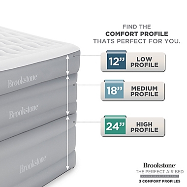 Brookstone&reg; Perfect Air Mattress with Built-In Pump. View a larger version of this product image.
