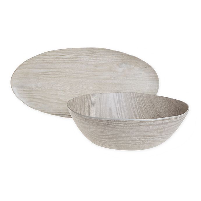Alternate image 1 for Bee & Willow™ Faux Wood Melamine Serveware Collection