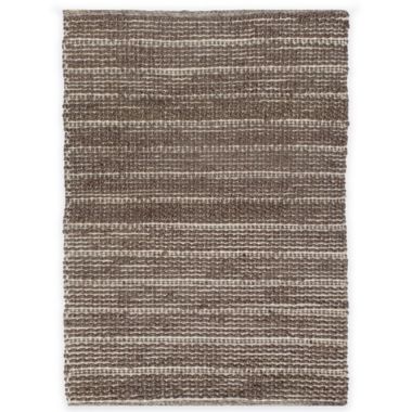 Natural Chenille Stripes 2-Foot x 4-Foot 6-Inch Accent Rug in Grey. View a larger version of this product image.