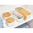 Alternate image 2 for iDesign&trade; Compact Eco Bins with Bamboo Lids (Set of 2)