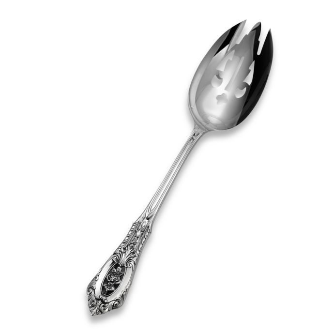 Wallace® Rose Point Sterling Silver Flatware Pierced Tablespoon Bed