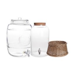 Bee & Willow™ Mango Wood Drink Dispenser Base in White Wash