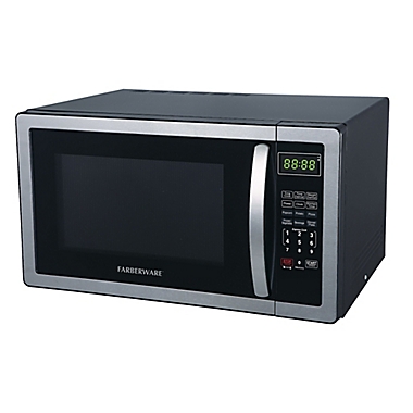 Farberware&reg; Classic 1.1 Cubic Foot Microwave Oven in Stainless Steel/Black. View a larger version of this product image.