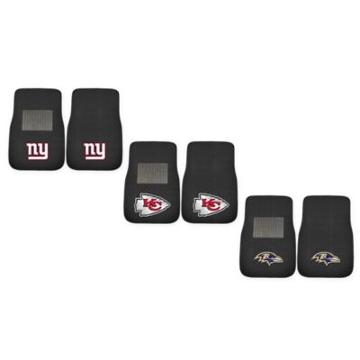 NFL 2-Piece Embroidered Car Mat Set Collection
