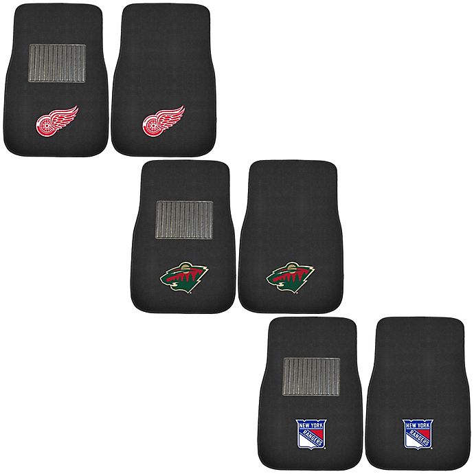 Alternate image 1 for NHL 2-Piece Embroidered Car Mat Set Collection