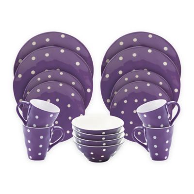 purple dinnerware