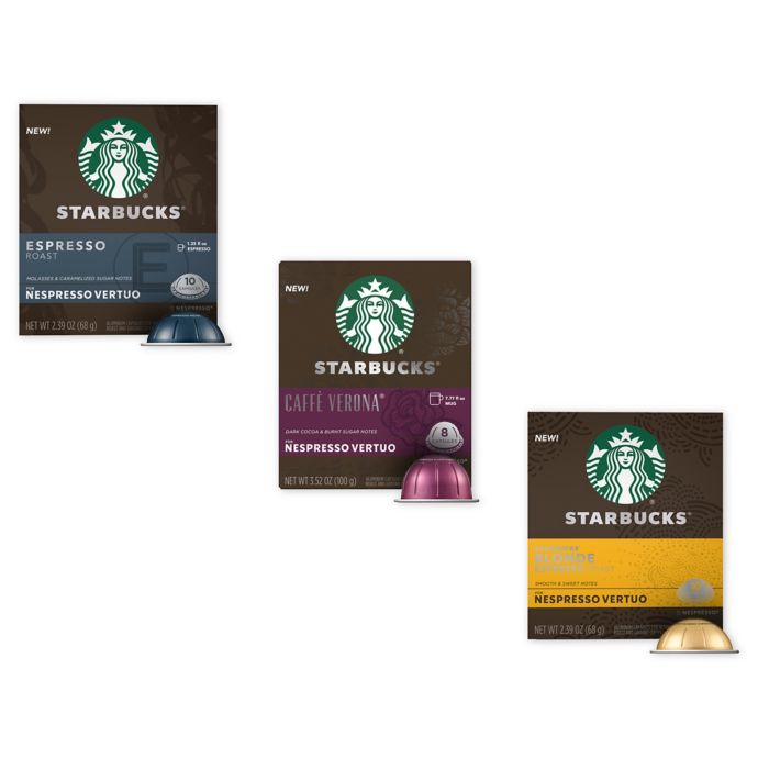 fundament knelpunt licht Starbucks® by Nespresso® Vertuo Line Coffee Capsules Collection | Bed Bath  & Beyond