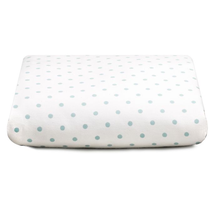 Liz And Roo Modern Damask Fitted Crib Sheet In Aqua Dot Buybuy Baby