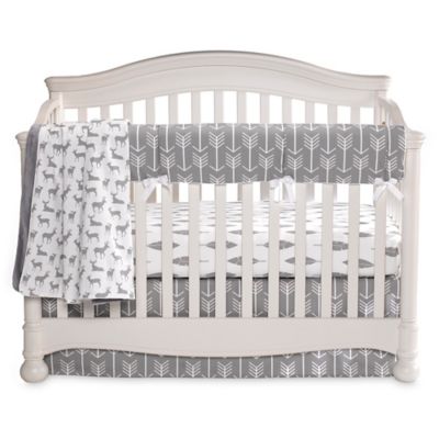 modern woodland crib bedding