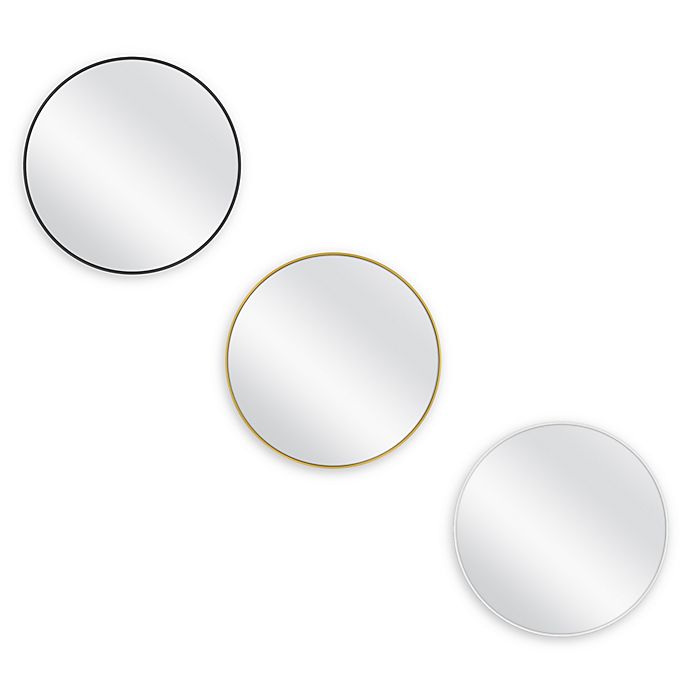 Alternate image 1 for Round Metal Wall Mirror Collection