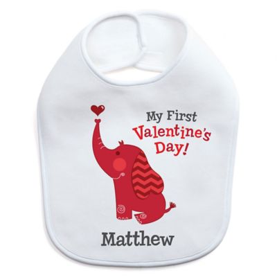 my first valentine's day bib