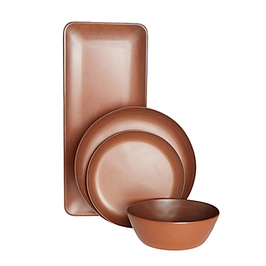 Bee & Willow&trade; Melamine and Bamboo Dinnerware Collection in Clay Red. View a larger version of this product image.