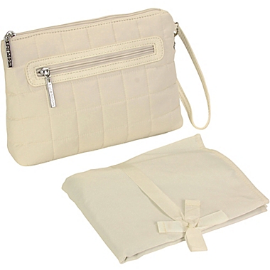 Kalencom&reg; Diaper Clutch in Quilt Cream. View a larger version of this product image.