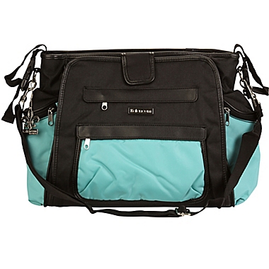 Kalencom&reg; Nola Tote Diaper Bag in Blue/Black. View a larger version of this product image.