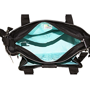 Kalencom&reg; Nola Tote Diaper Bag in Blue/Black. View a larger version of this product image.