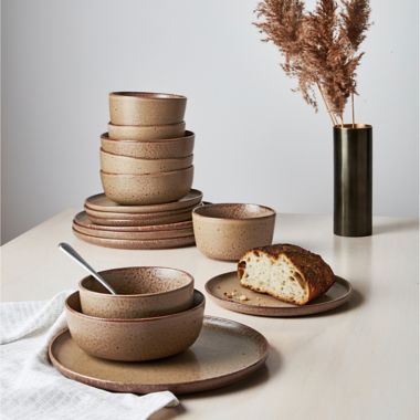 Our Table&trade; Landon Dinnerware Collection in Toast. View a larger version of this product image.