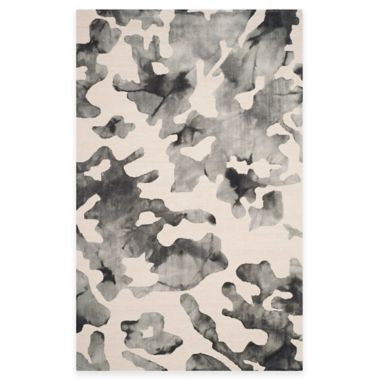 Safavieh Dip Dye Camo Rug in Beige/Charcoal | Bed Bath & Beyond