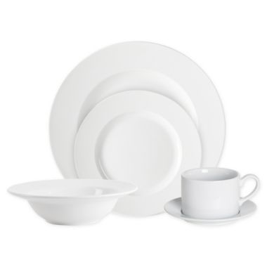Our Table&trade; Simply White Rim Dinnerware Collection. View a larger version of this product image.