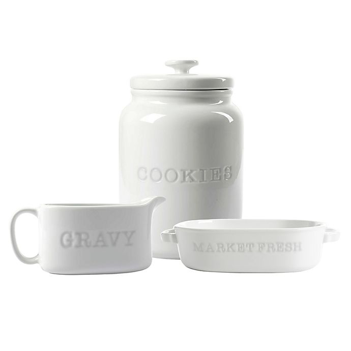 Alternate image 1 for Our Table™ Simply White Words Serveware Collection