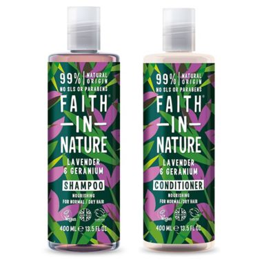 Faith In Nature 13.5 oz. Lavender Shampoo and Conditioner. View a larger version of this product image.