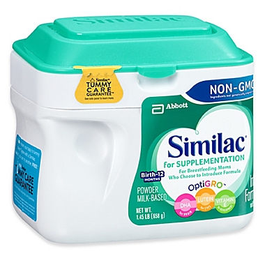 Similac&reg; For Supplementation 23.2 oz. Non-GMO Large Size Powder Formula. View a larger version of this product image.