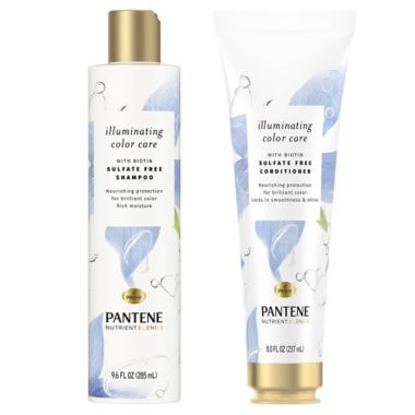 Pantene&reg; Nutrient Blends Illuminating Color Care Shampoo and Conditioner. View a larger version of this product image.