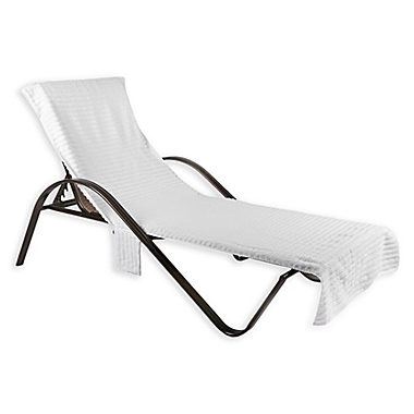 Chaise Lounge Cover in White. View a larger version of this product image.
