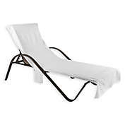 Chaise Lounge Cover in White