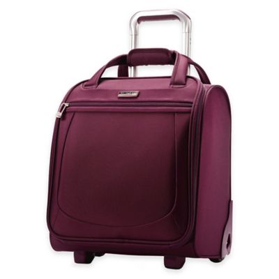 boarding blue luggage