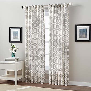 Link 63-Inch Back Tab Window Curtain Panel in Linen (Single). View a larger version of this product image.