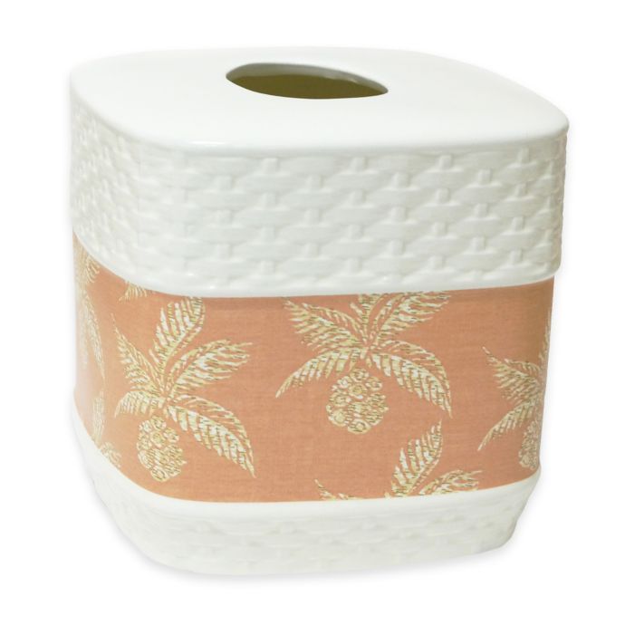 Pineapple Paradise Porcelain Boutique Tissue Box Cover Bed Bath And Beyond