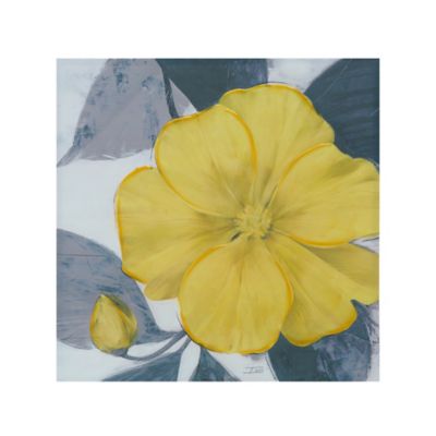 Madison Park Yellow Bloom 30-Inch x 1.5-Inch Canvas Wall Art