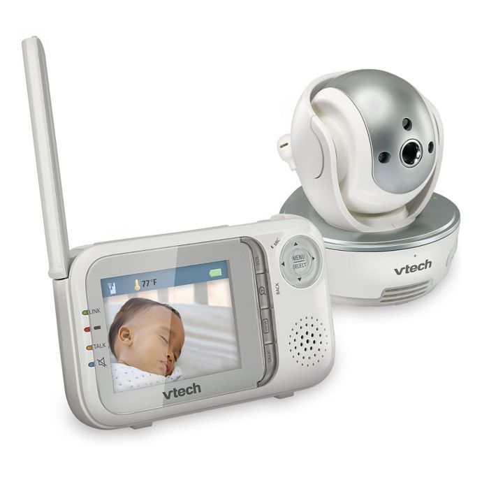 VTech Safe & Sound® VM333 2.8Inch Digital Video Baby Monitor with Pan & Tilt Camera Bed Bath
