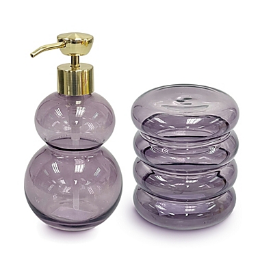Wild Sage&trade; Glass Bath Accessory Collection. View a larger version of this product image.