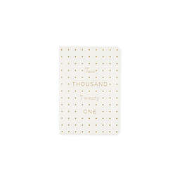 Eccolo Gold Polka Dots 2021 Faux Leather Agenda in Ivory